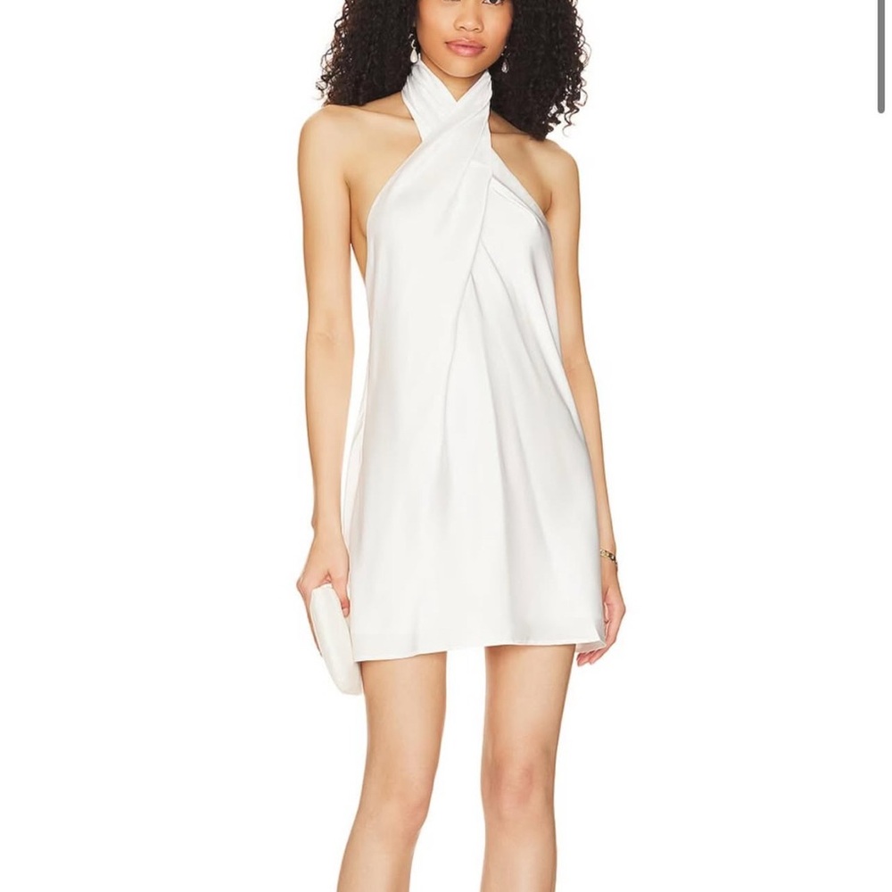 Show me your mumu White Halter mini Dress